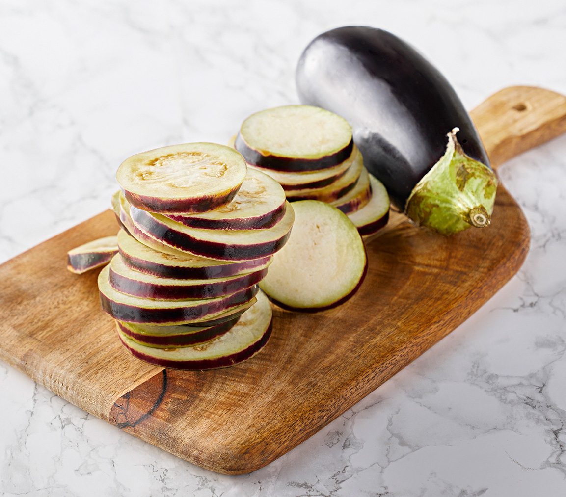 Aubergine Skivad 10mm