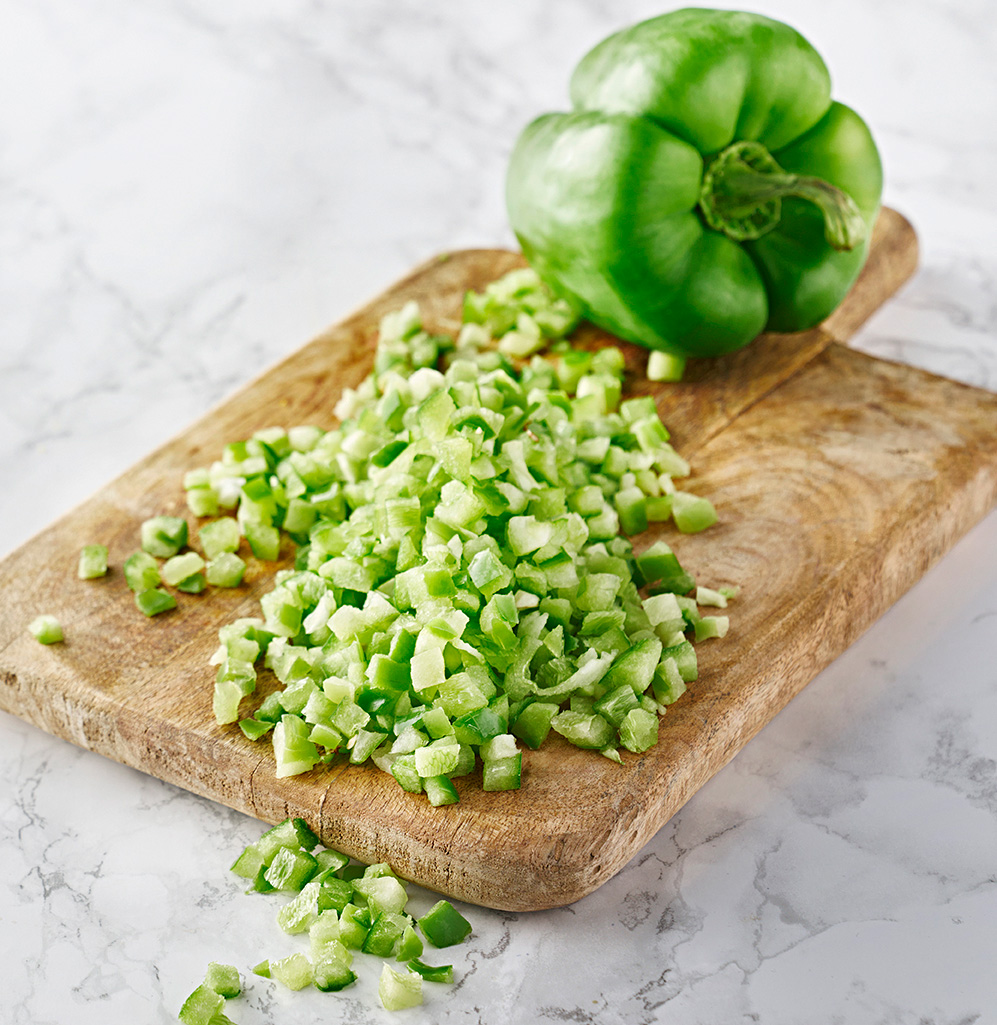 Paprika Grön Tärnad 3mm