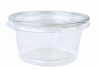 Bägare +lock R-Pet 100ml 2i1