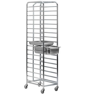 Bakplåtsvagn f 18st 1/1 plåtar galvaniserad h185cm