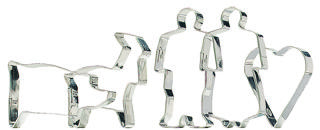 Pepparkaksmått Rostfri 5 Delar