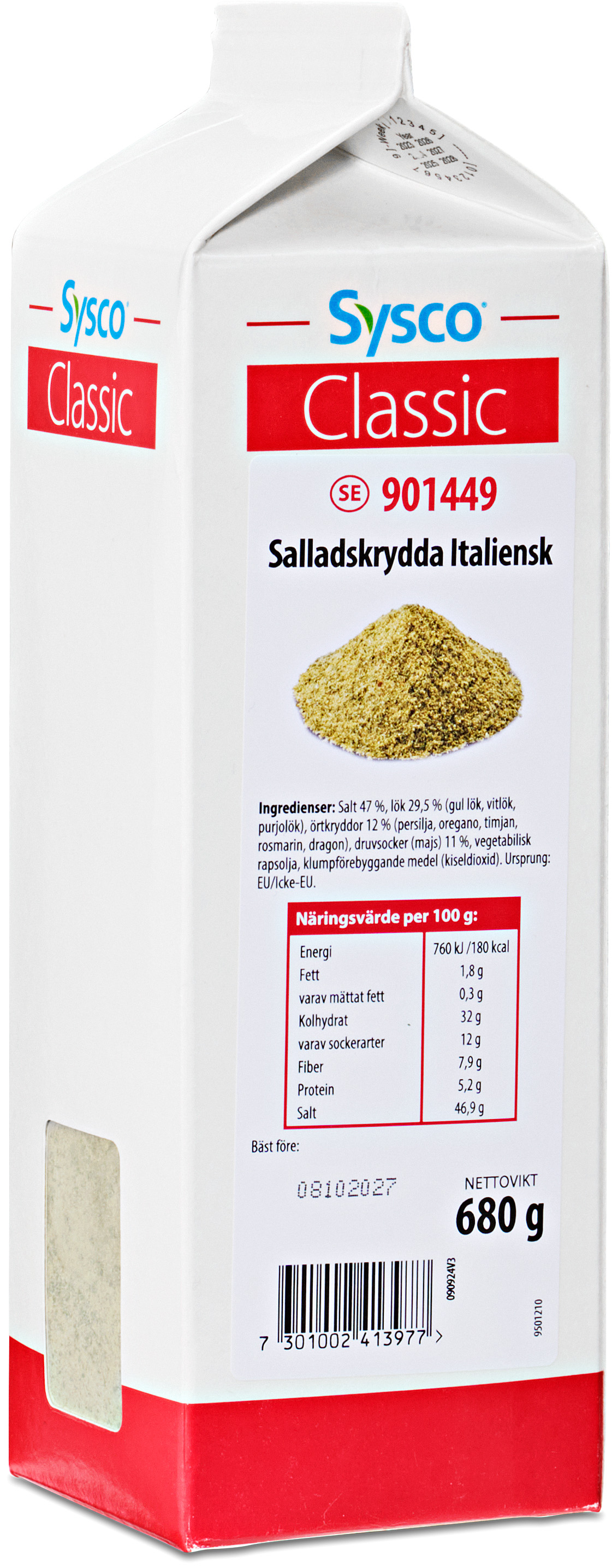 Italiensk Salladskrydda 680g
