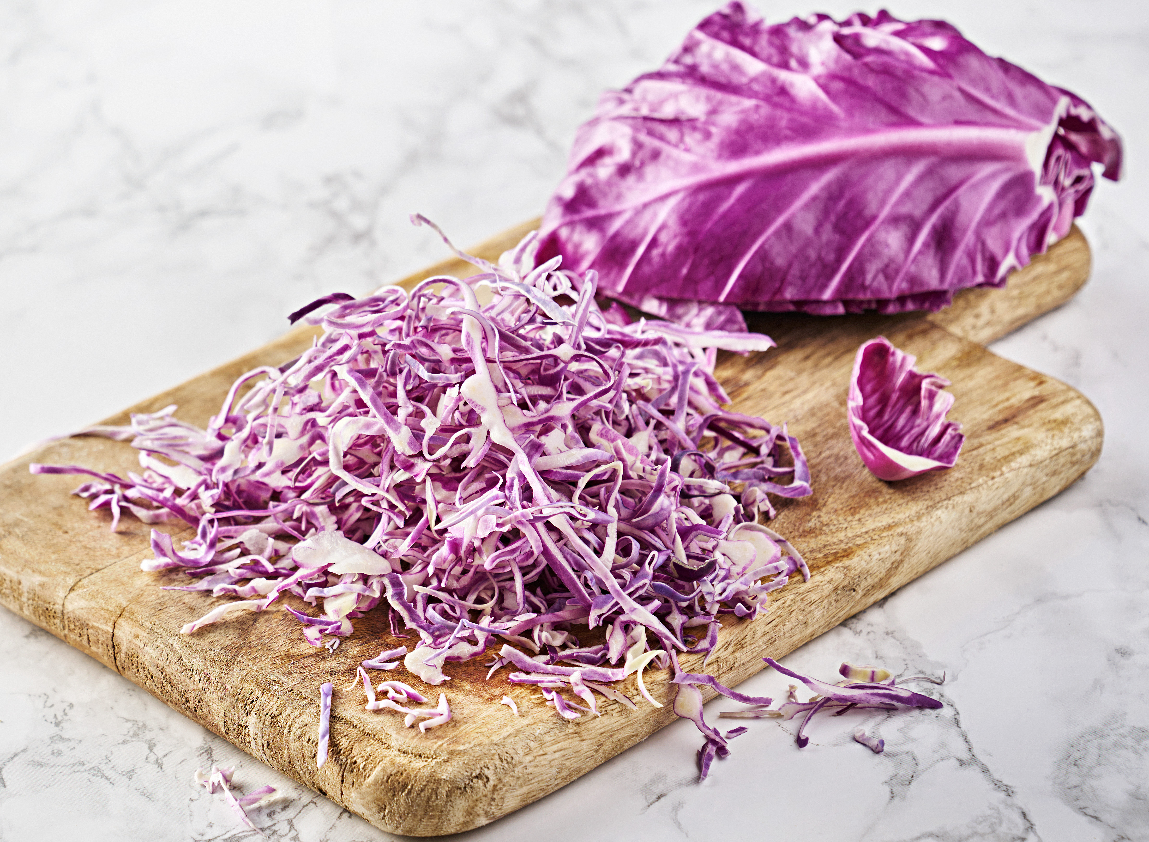 Röd Spetskål Strimlad 1mm