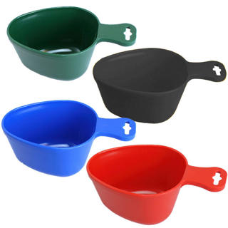 Kåsa oval plast 35cl blå/röd/svart/grön