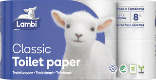 Toalettpapper Classic 3-skikt 8-pack