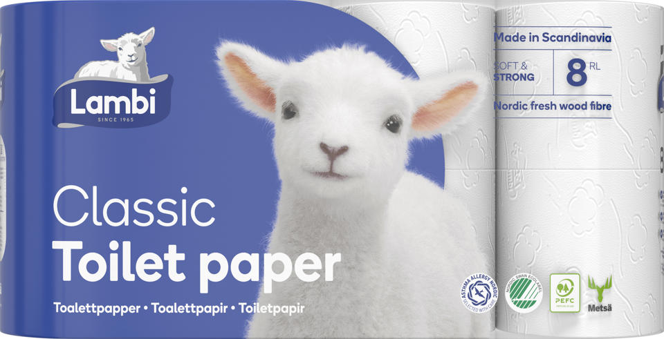 Toalettpapper Classic 3-skikt