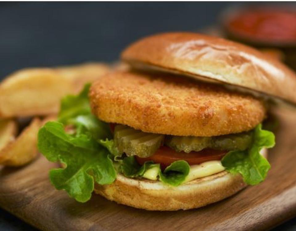 Breaded VEGAN F!SH Burger Nothing F!shy