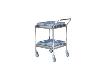 Diskgodsvagn Liten Rostfri