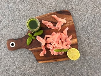 Kycklinglårfilé Strimlad 20mm