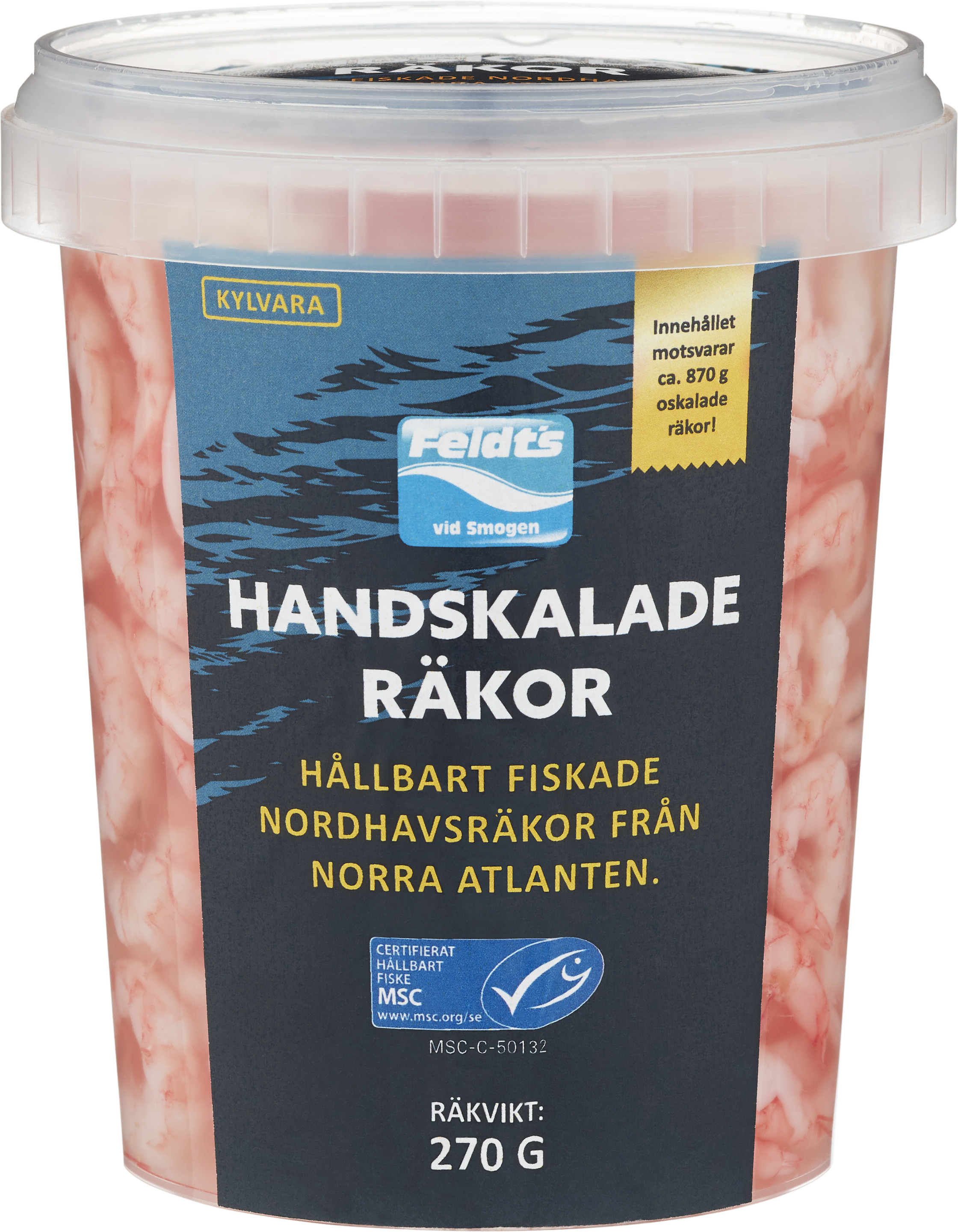 Handskalade Räkor i Lake MSC