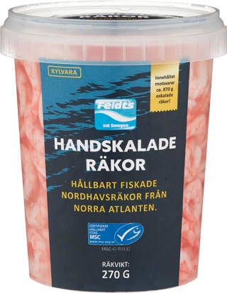 Handskalade Räkor i Lake MSC