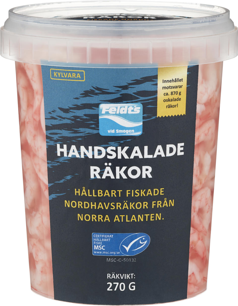 Handskalade Räkor i Lake MSC