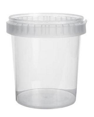 Bägare med tätslutande lock PP 1000ml