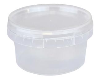 Bägare med tätslutande lock PP 250ml