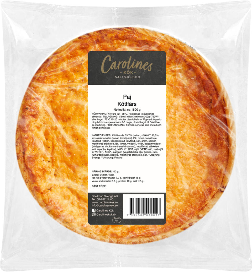 Köttfärspaj