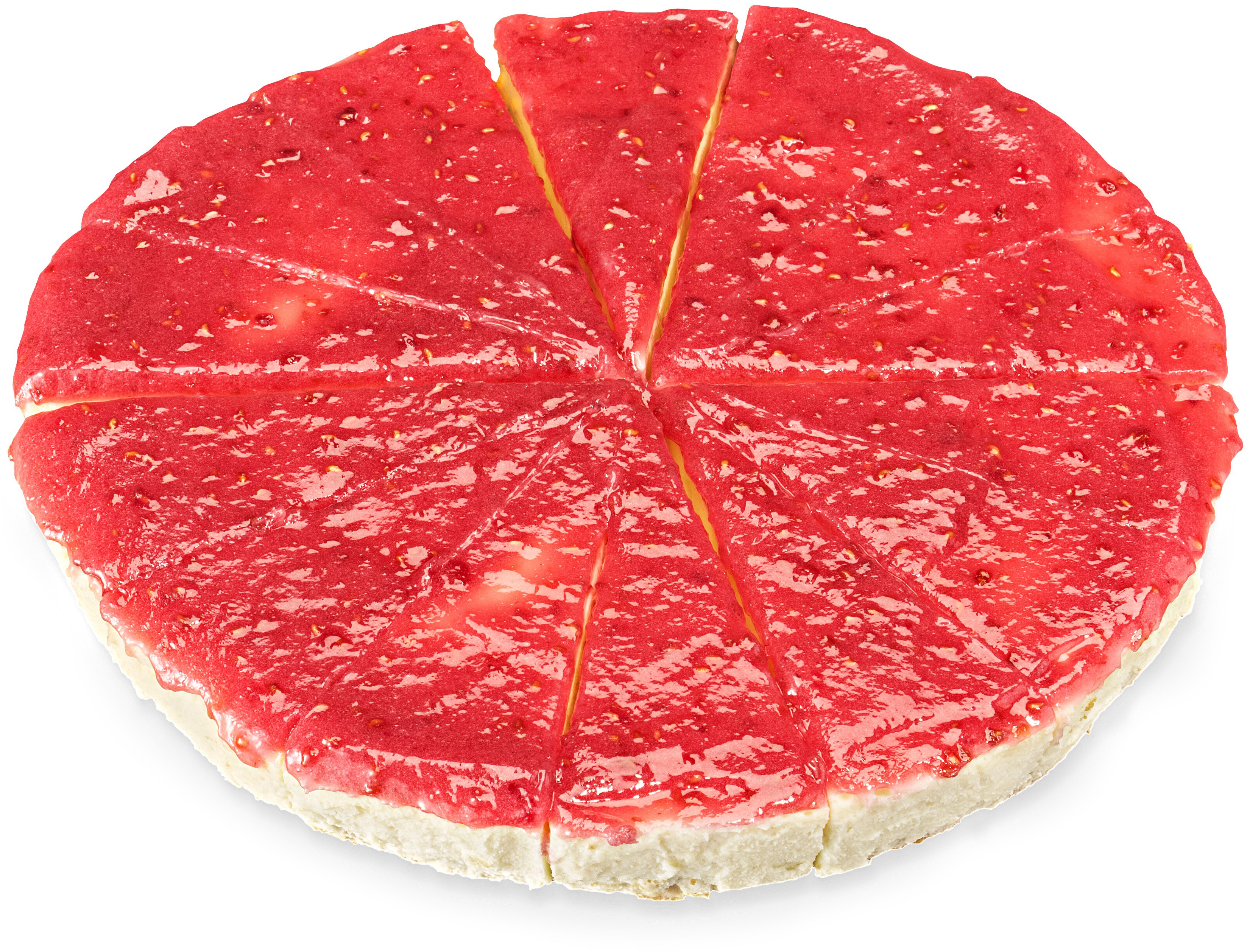 Cheesecake Hallon Förskuren