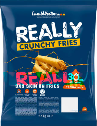 Pommes Realy Crunchy med Skal 9mm