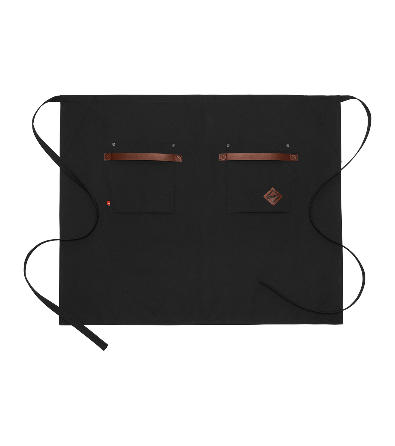 Midjeförkläde 4095 Canvas Svart 80x66cm