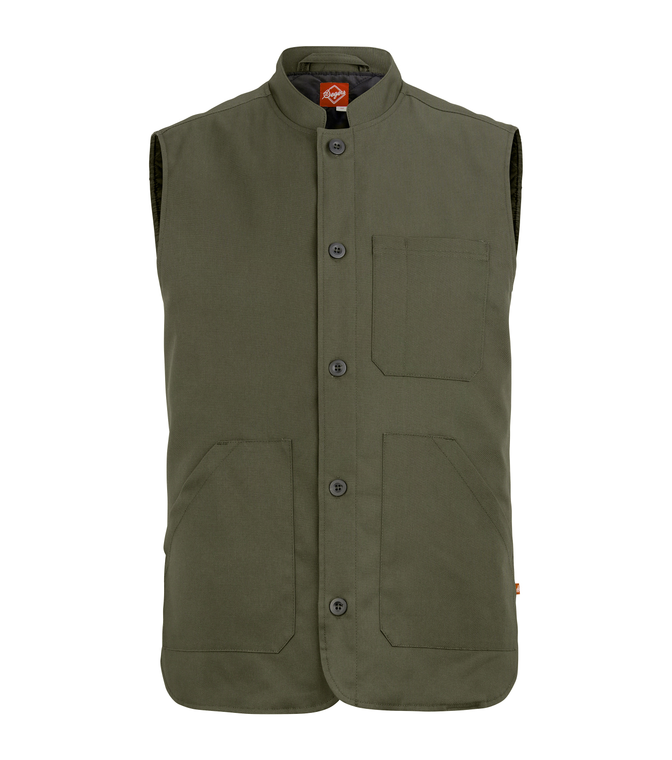 Väst Fodrad 6539 Unisex Olivgrön XXL