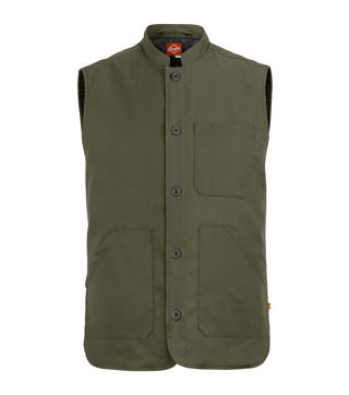 Väst Fodrad 6539 Unisex Olivgrön XXL