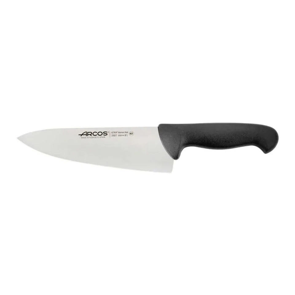 Kockkniv Bred Svart 20cm