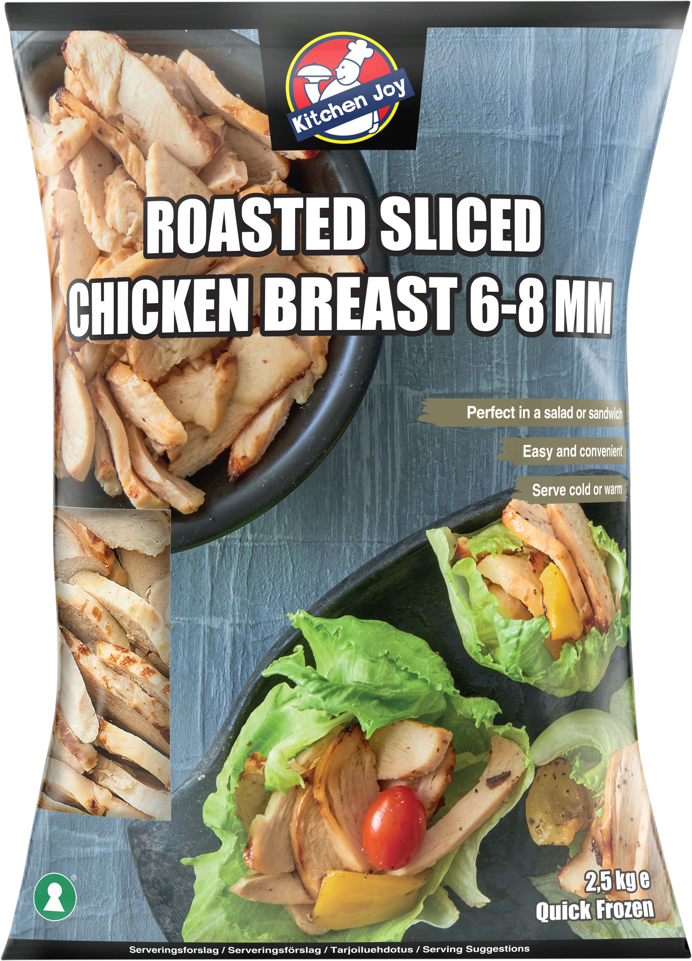 Kycklingfilé Stekt & Skivad 6-8mm