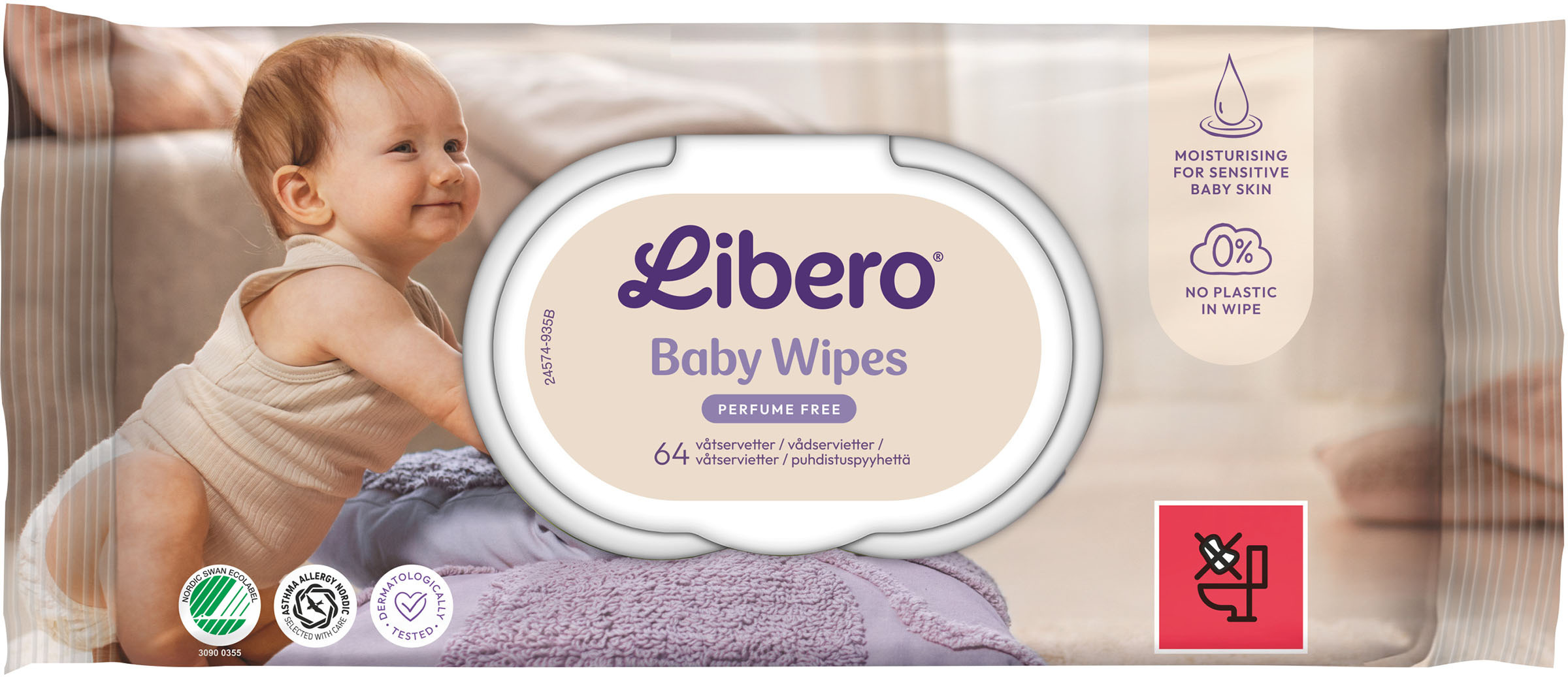 Våtservett baby 64st svanen