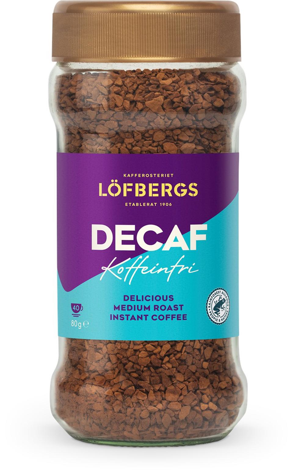 Snabbkaffe Mellanrost Koffeinfri RA