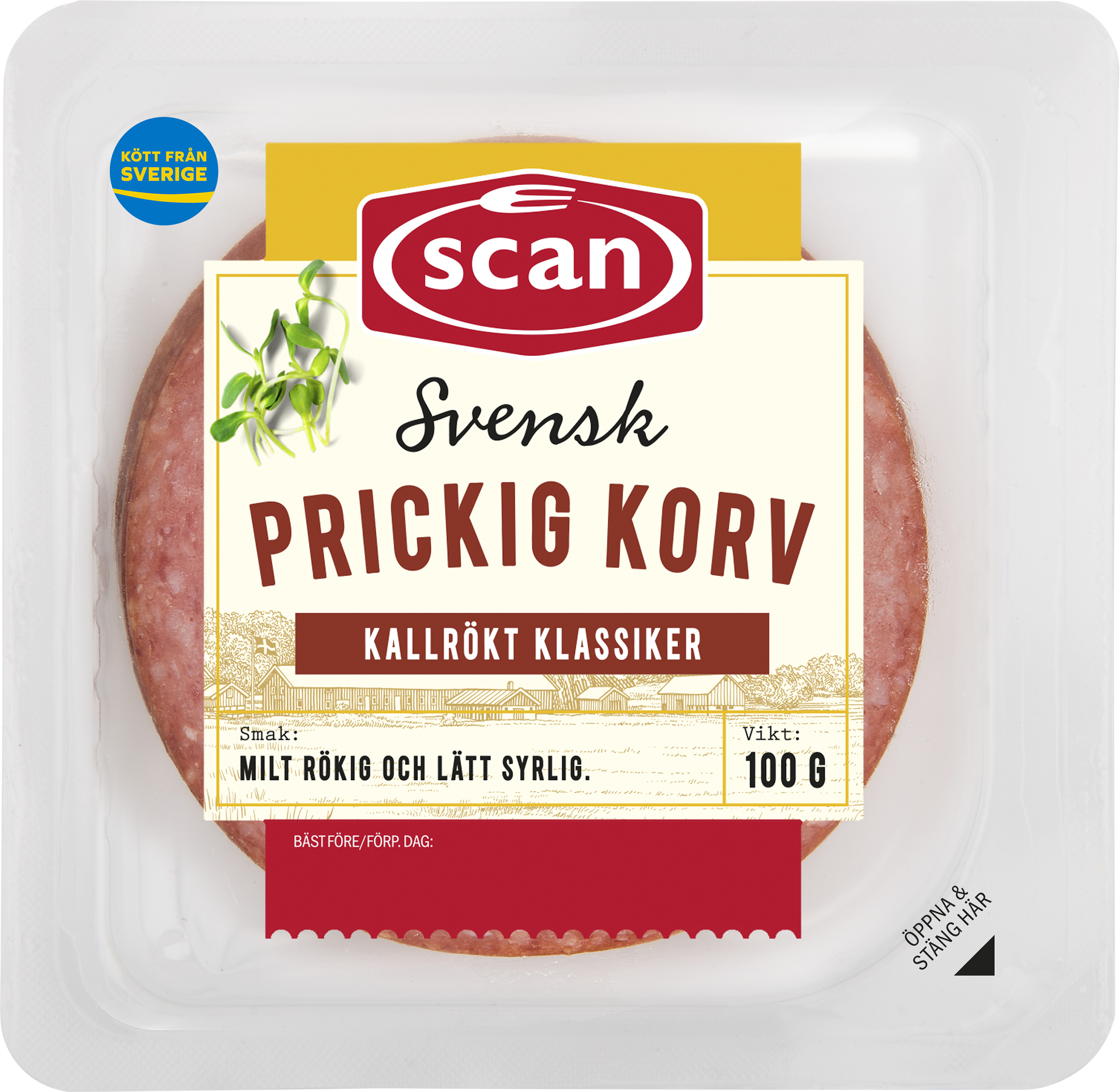 Prickig Korv Skivad