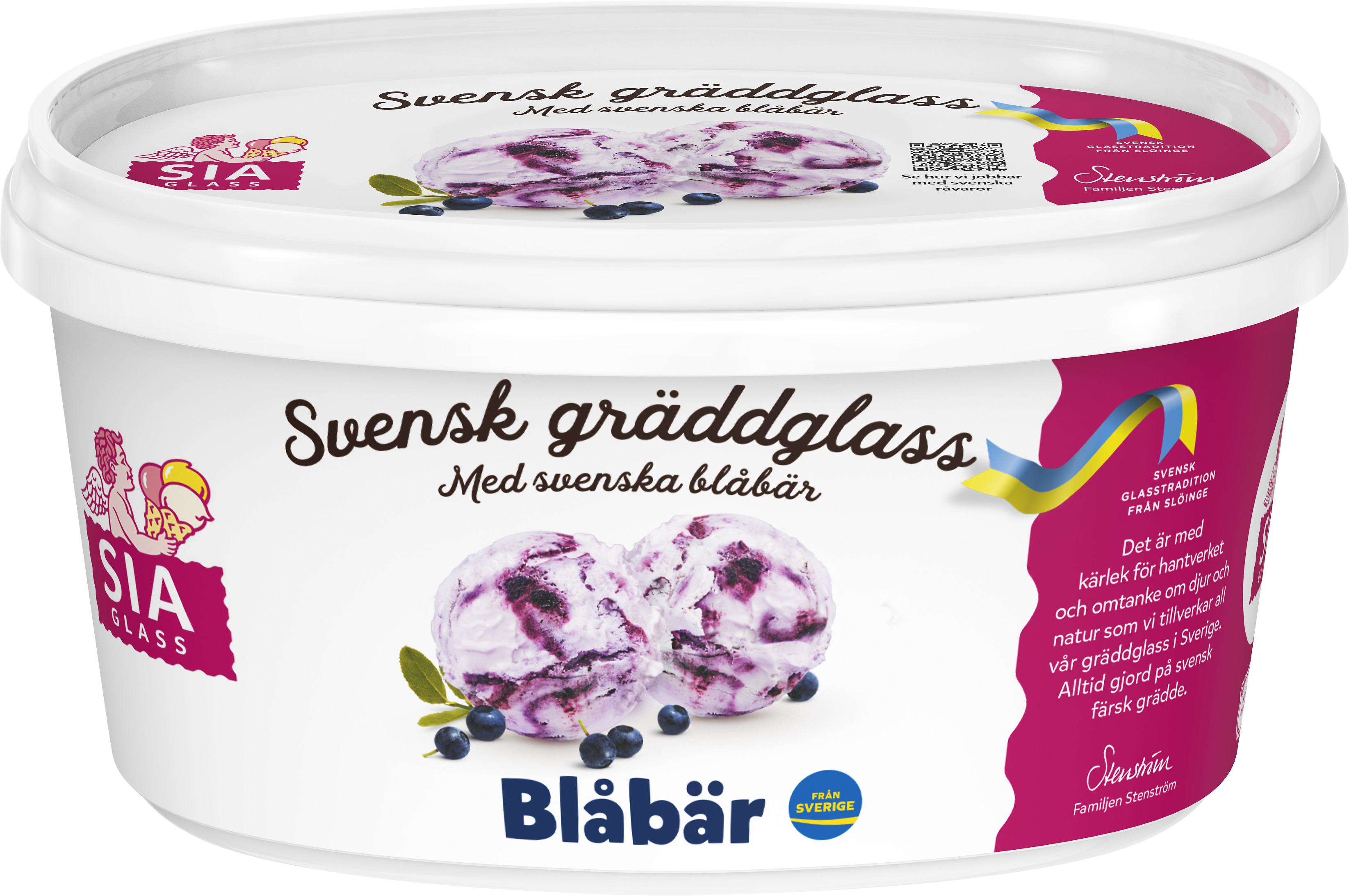 Glass Blåbär