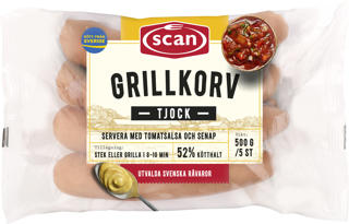 Grillkorv Tjock Sverige
