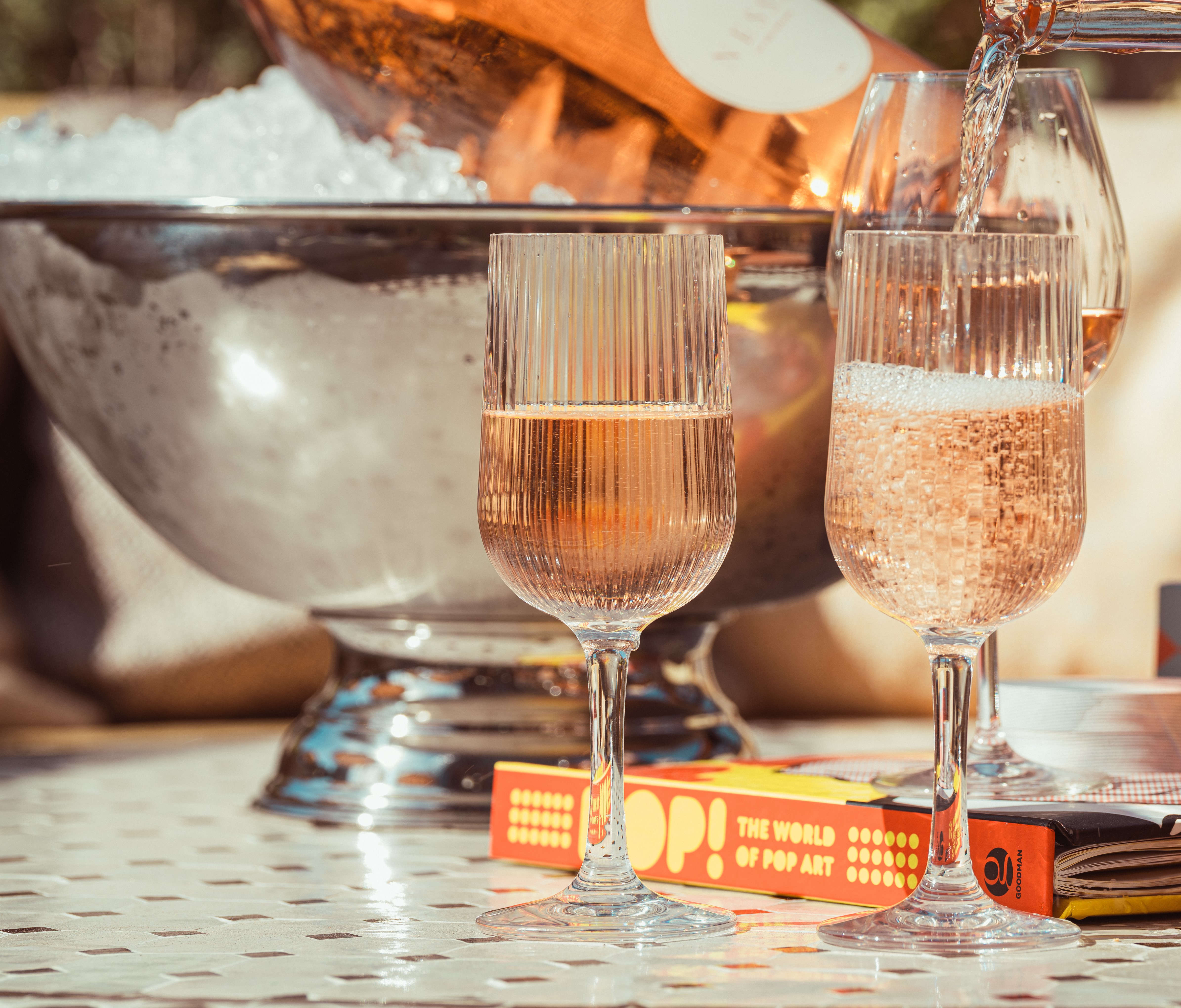 Stripe Vinglas Plast 30cl