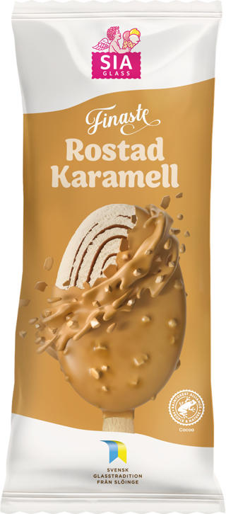 Glasspinne Finaste Rostad Karamell