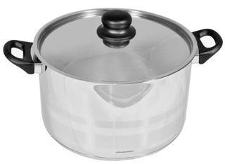 Kittel med Lock Rostfri 10L