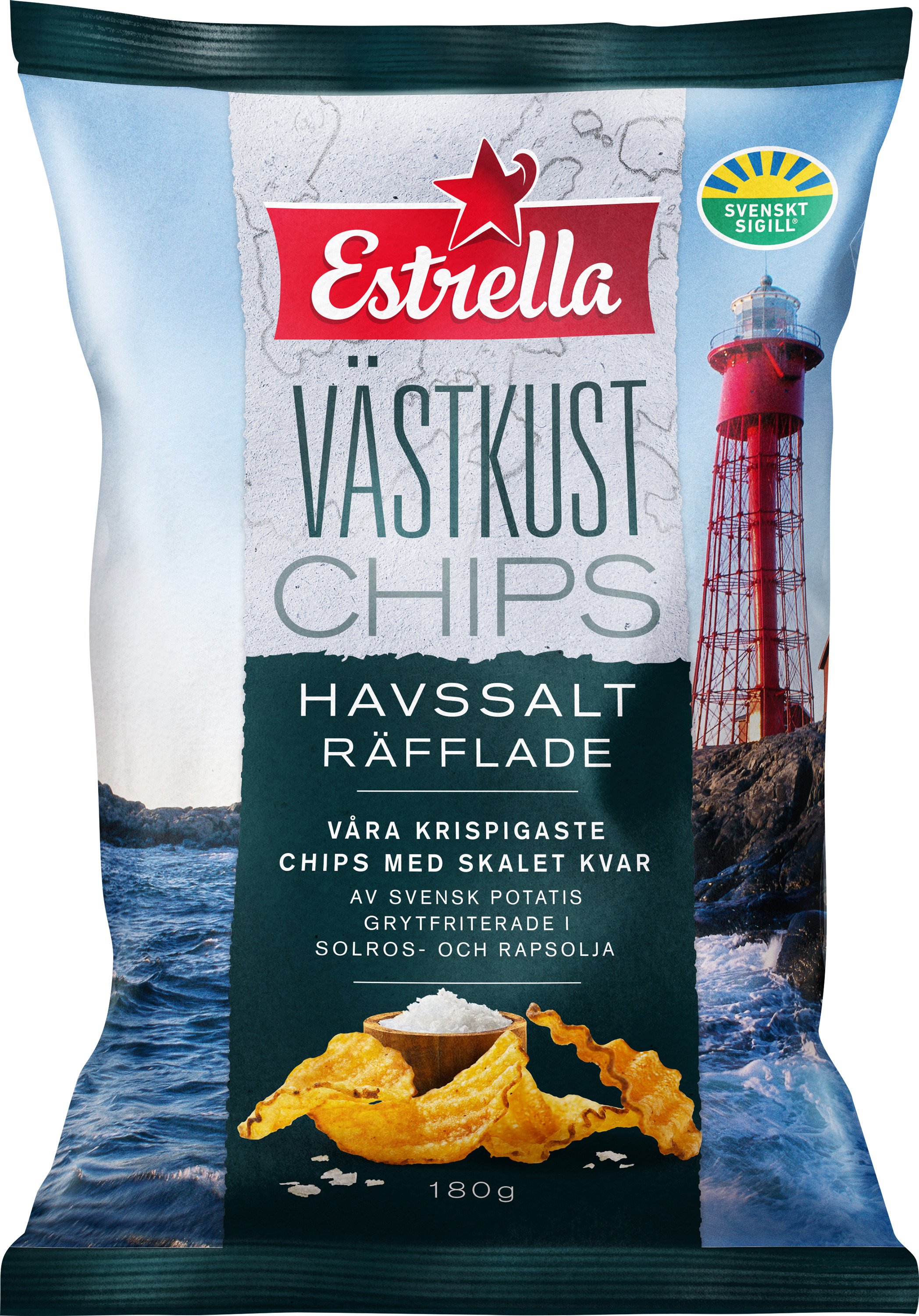 Räfflade Västkustchips med Havssalt