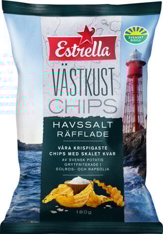 Räfflade Västkustchips med Havssalt