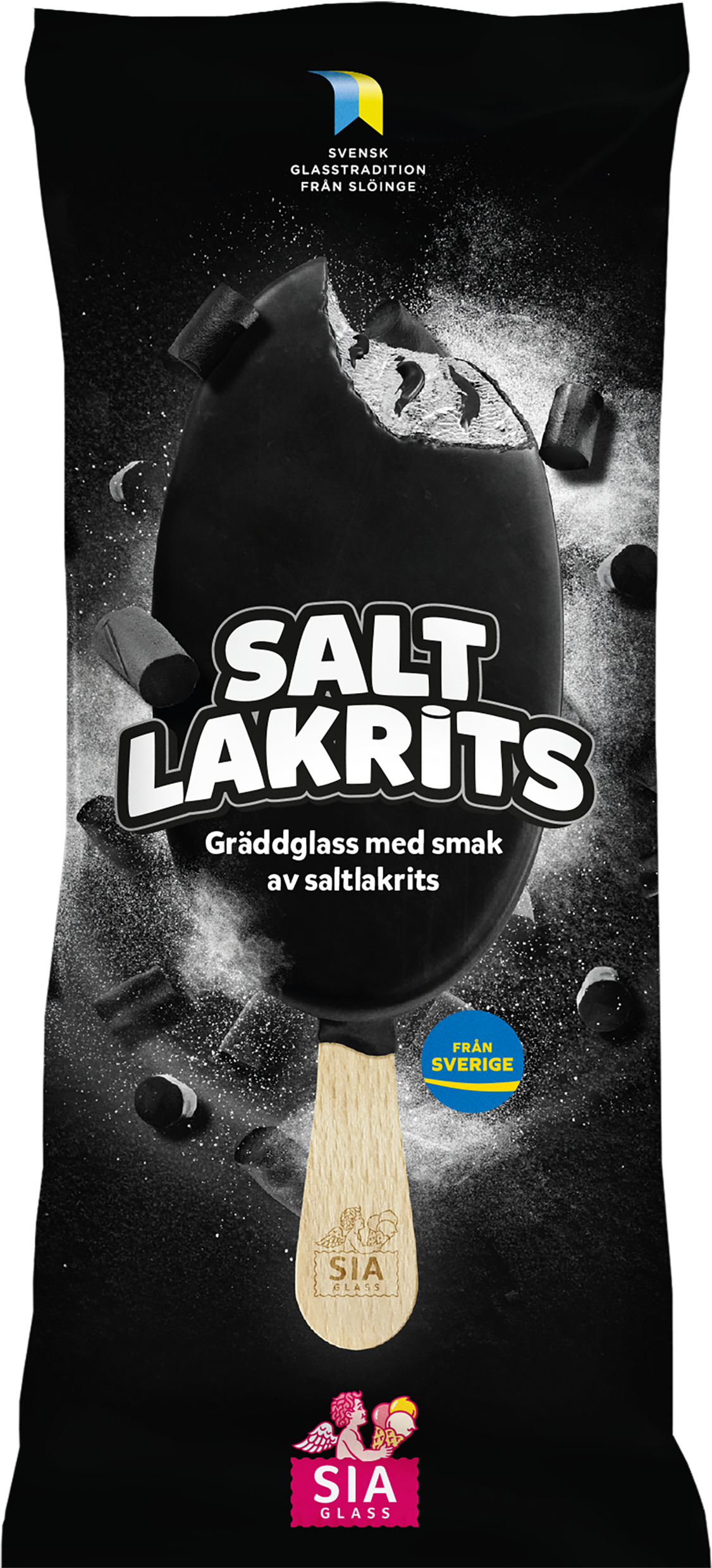 Glasspinne Saltlakrits