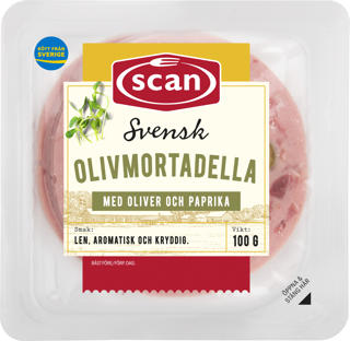 Mortadella Oliv Skivad