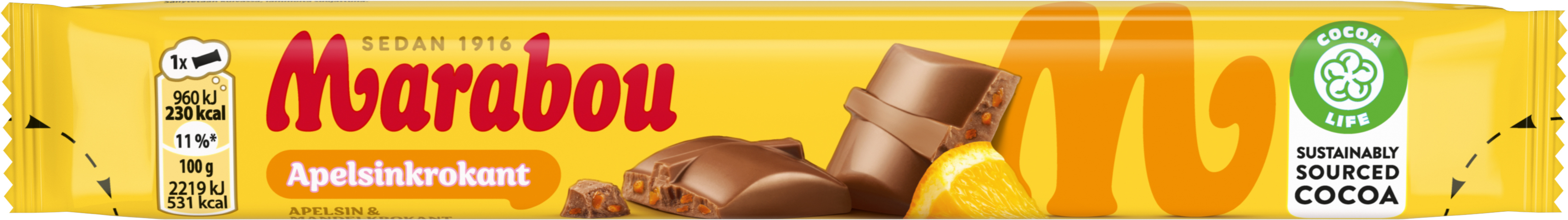 Chokladbar Apelsinkrokant