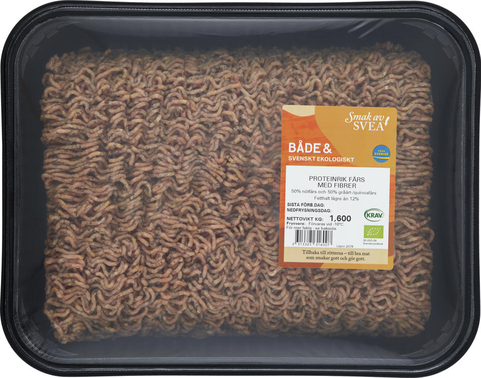 Nötfärs och Quinoa Både& KRAV Sverige
