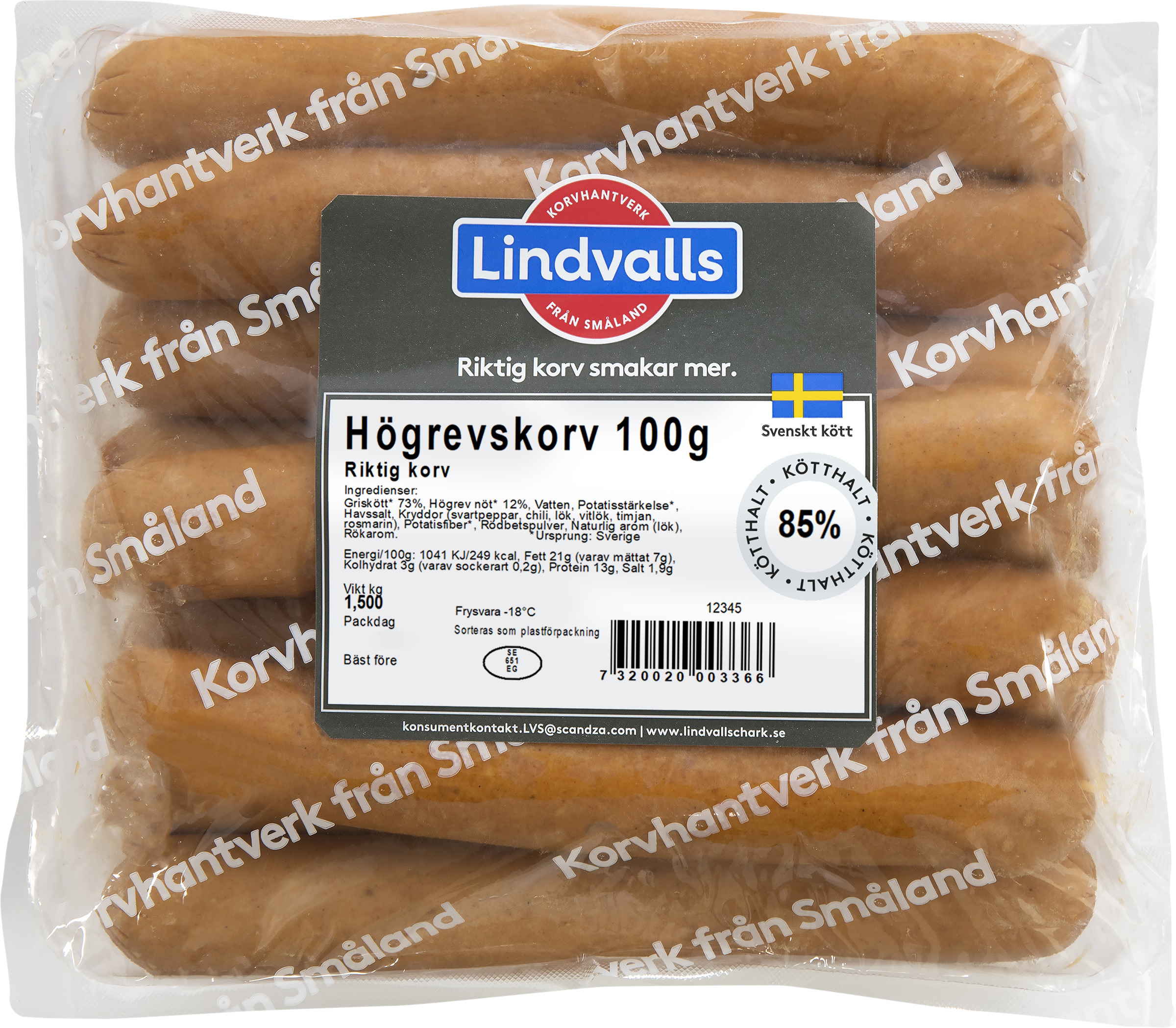 Högrevskorv Riktig Korv