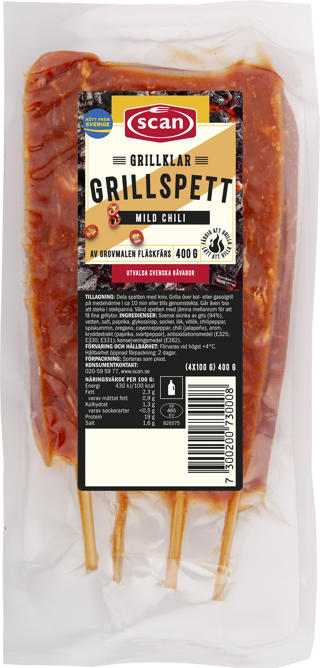 Grillspett Mild Chili