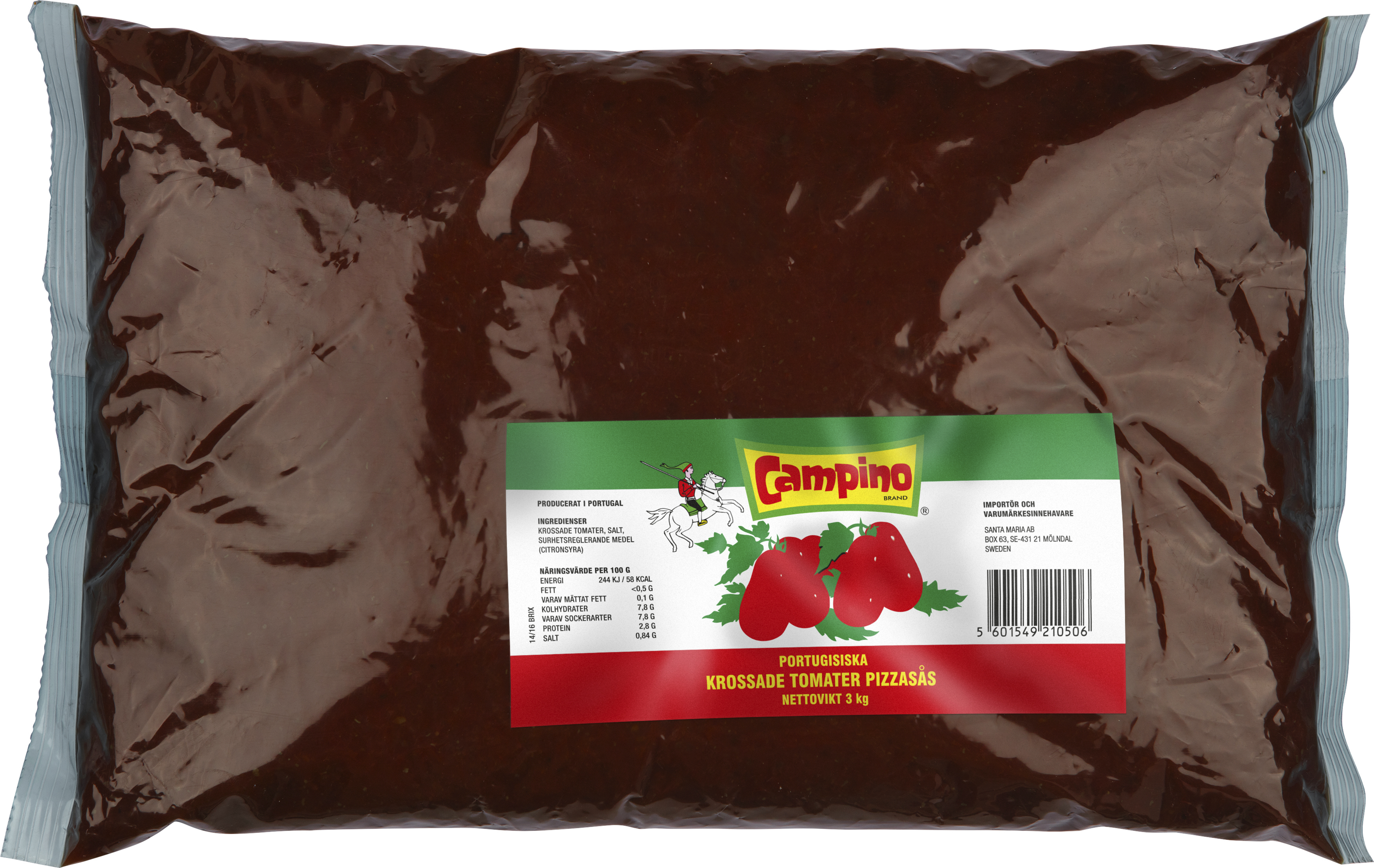 Krossad Tomat/Pizzasås Påse