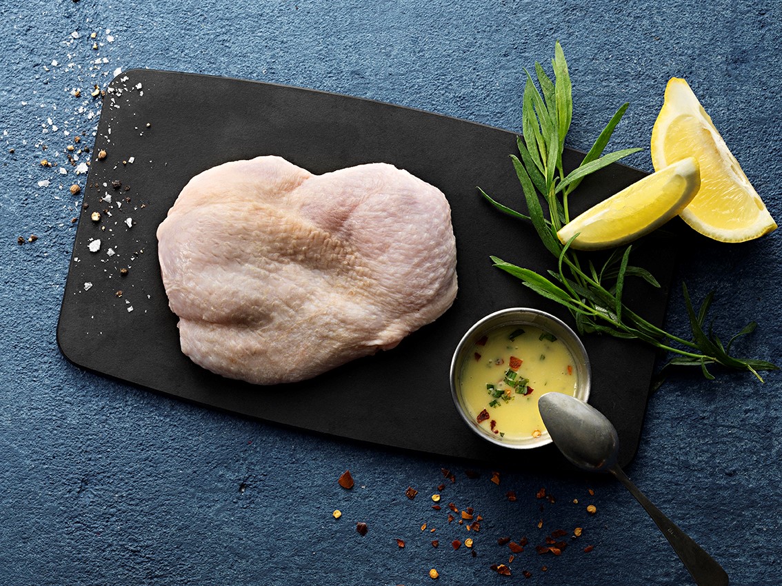 Kycklingklubba Urbenad med Skinn