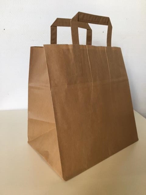 Pappersbärkasse Kraft 13L Brun