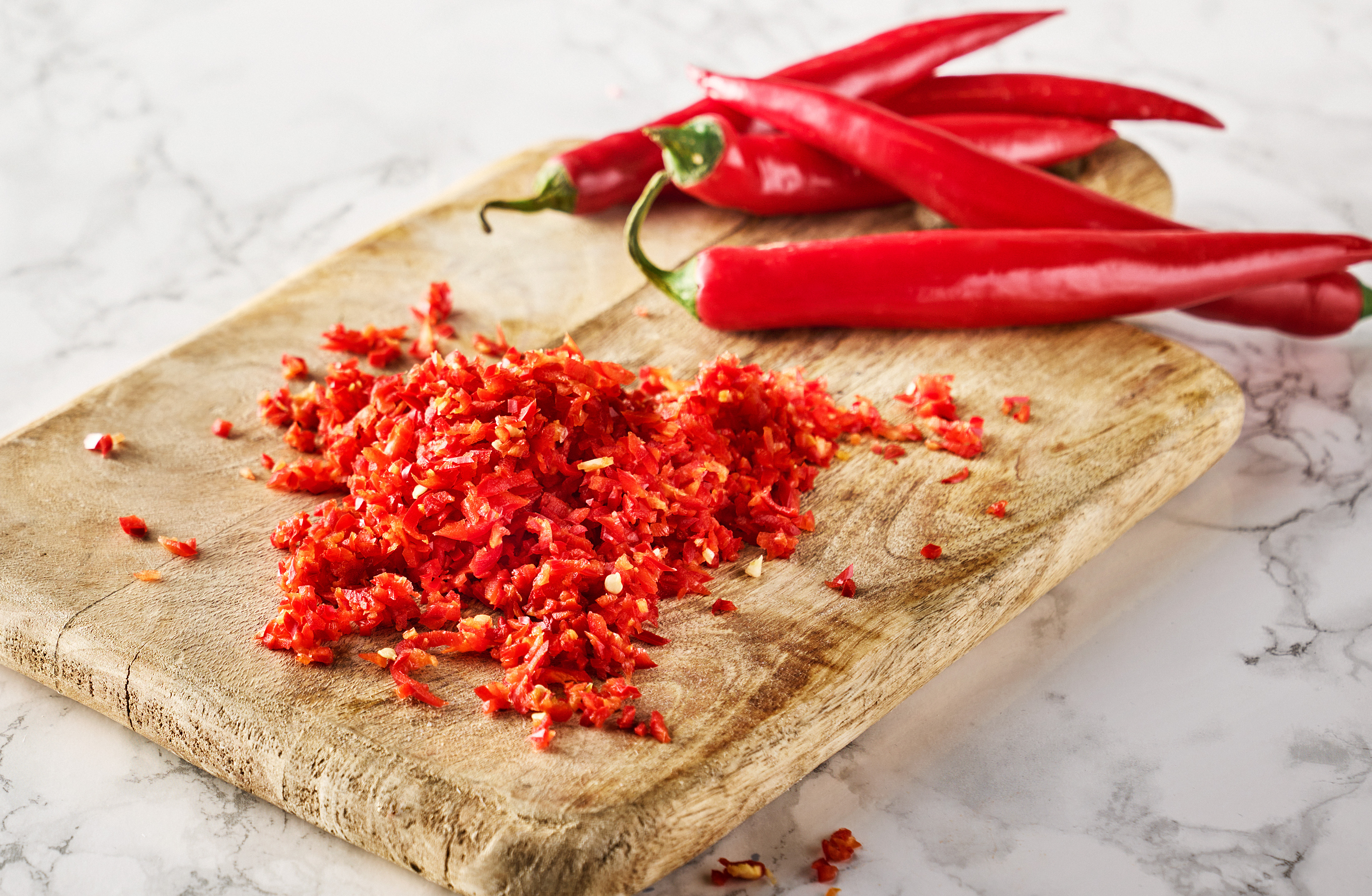 Chilipeppar Röd Finhackad