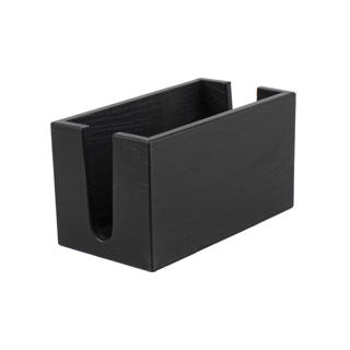 Servetthållare Ekträ Svart 225x122x122mm