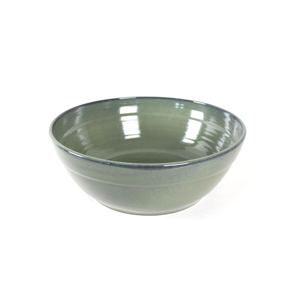 Skål Stengods Grå/Grön 11L