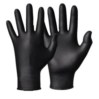 Engångshandskar Nitril stl S Svart