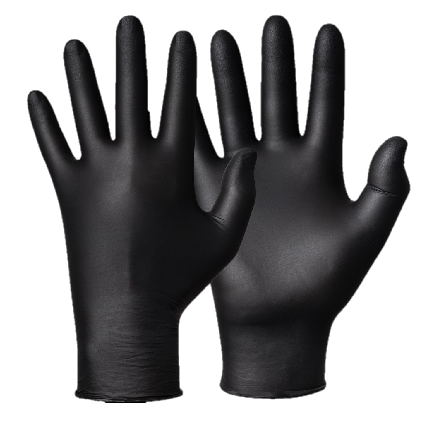 Engångshandskar Nitril  stl XL Svart